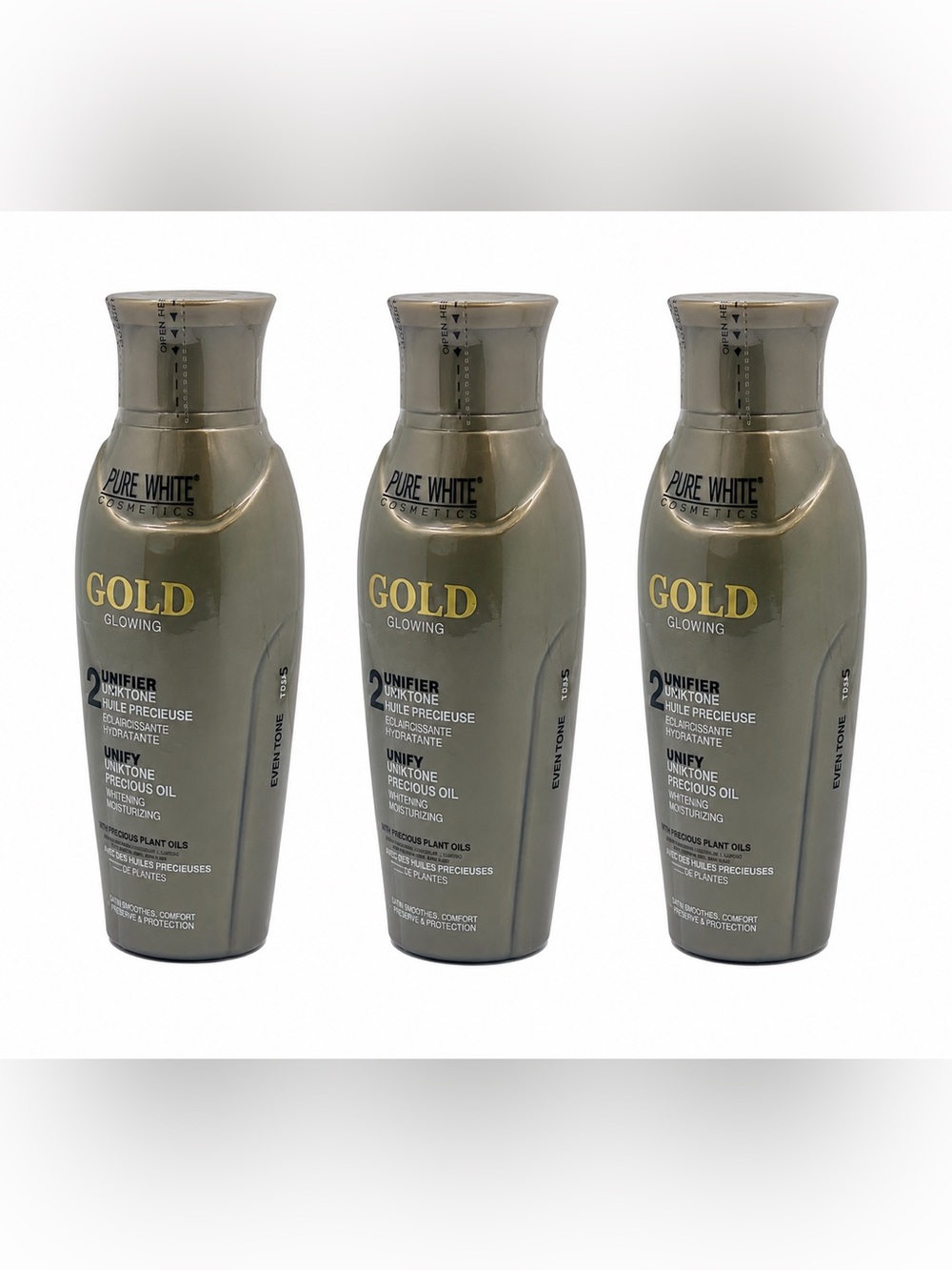 Pure White GOLD Glowing Unifier Precious Oil - 3pack